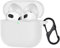 Haofun Funda Compatible con Apple AirPods 4, Funda Protectora de Silicona Suave para Apple AirPods 4, Soporta Carga inalámbrica, sin Mosquetón, LED Frontal Visible, Blanco