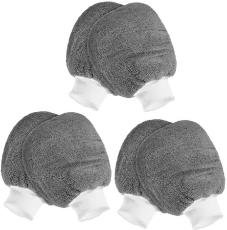 OUNONA 6stücke Mikrofaser Waschhandschuhe Für Hochwertige Autowasch-Handschuhe Für Auto-Detailing Schonend Für Empfindliche Oberflächen Boote Und Zuhause