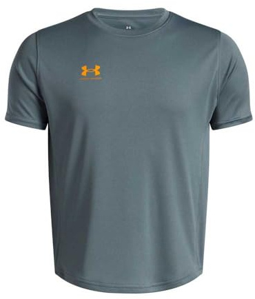 Under Armour Jungen Ua B's Challenger Train T-Shirt, Jasper Blue/Squad Orange, 150/160 cm EU