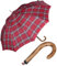 Knirps Herren Stockschirm Regenschirm Long AC - Check red