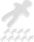 ERINGOGO 10st Weißer Embryo-puppenschaum Malmaterialien Selber Machen Handgefertigtes Puppenmodell Unfertige Schaumstoffpuppenformen Schaumstoffpuppenmodell Malerei Schaumpuppe DIY Liefert
