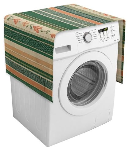 Appliance Protective Cover Sage Green Stripes Refrigerator Cover Dust Resistant Protective Covers Mixer Cover for Kitchen Aid Accessories and Attachments