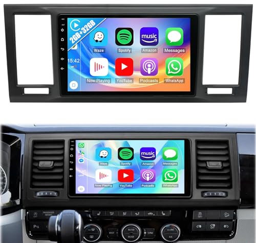 2G+32G Radio Coche GPS para VW Caravelle T6 2016-2022 con Carplay Android Auto,Android 13 Pantalla de 9 Pulgadas con Navegador Bluetooth WiFi FM/RDS HiFi+ Cámara Trasera