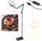 Ring Light with Tripod Stand & Phone Holder,Flexible Overhead Mount, CRI >95,Overhead Phone Camera Mount with Remote Control,RingLight Tripod Stand for Video Recording/Live Streaming/Cooking TikTok