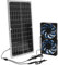 PEIZHIYC Ventilateur solaire 16 W avec double ventilateur CC IP65 - Panneau solaire résistant aux intempéries - Pour petits poulaillers, hangars, serres, maisons d'animaux domestiques