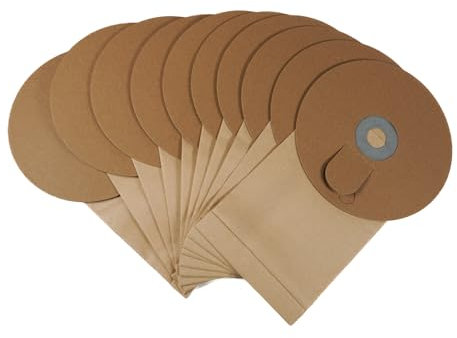Distri+ Lot de 10 Sacs aspirateur Papier compatibles avec Ghibli T1 V2, Wirbel W1 V2, ICA IPC Soteco YP1/5 Backpack