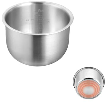 Rice Cooker Inner Pot Compatible with Zojirushi NS-YSQ18 10 Cup | 316 Stainless Steel, Food Grade, Coating-Free, Cooking Bowl, Thickened Design, Even Heating, Durable Build, Heat Retention
