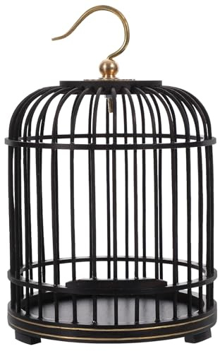 MOTHNUR Petite Cage à Sauterelles en Bois D’ébène, Cage à Grillons Artisanale en Bambou Naturel, Panier de Rangement Réutilisable pour Insectes, pour L’exploration et L’apprentissage