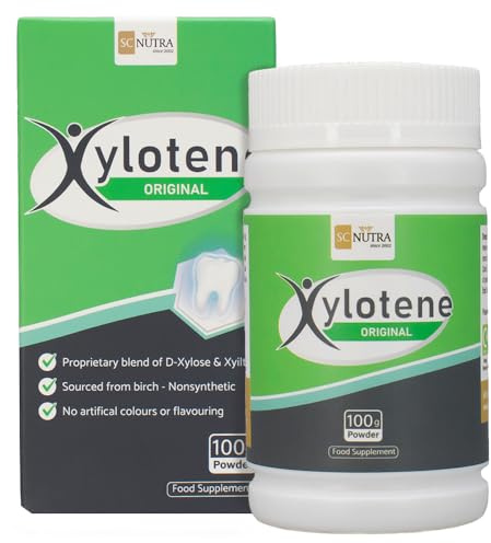 Xylotene Powder – Xylitol & D-Xylose Formula – Supports Tooth Mineralisation & Oral Care – Prebiotic for Gut Friendly Bacteria – Sugar Alternative – 100g