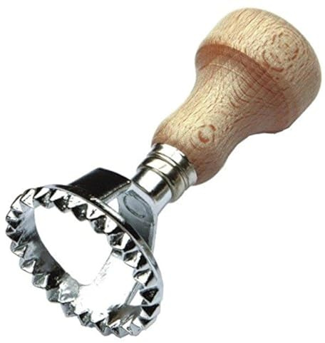 Tredoni 6,4cm Rund Ravioli Pasta/Teig Stempel Ausstecher - Groß Ravioli (Rund - 6,4 cm)
