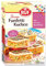 RUF Funfetti-Blechkuchen mit bunten Konfetti-Streuseln, Vanille-Creme und kakaohaltiger Pflanzenfett-Glasur mit Vollmilchpulver, 1 x 750g