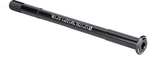Dilwe Fahrrad Gabel Achse, Aluminiumlegierung Fahrrad Vorderradgabel Welle Naben Rohr Gabel Steckachse Hebel Zubehör für Rennrad, Mountainbike(ø12*175L*M12(1.5 * 19L)