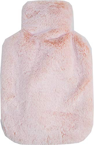 Baby Rose Pink Deluxe Faux Fur 2L Hot Water Bottle & Cover (Gift Boxed)