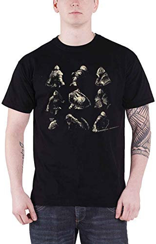 Difuzed Demon's Souls - Circles - Herren-T-Shirt, kurzärmelig, Schwarz, L