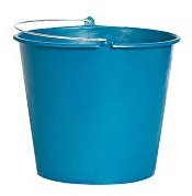 RED HOG Flexi Eimer mit Griffbehälter für Haus, Garten, Gebäude, Superstark, Mehrzweck, Verstärkungsrippen, Rissbeständig, Blau (12 L)