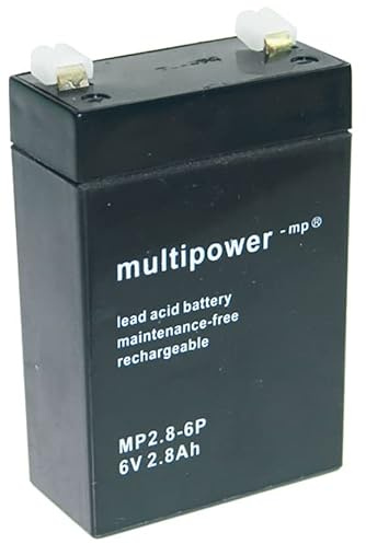 Multipower MP2.8-6 Batterie au plomb 6 V 2,8 Ah