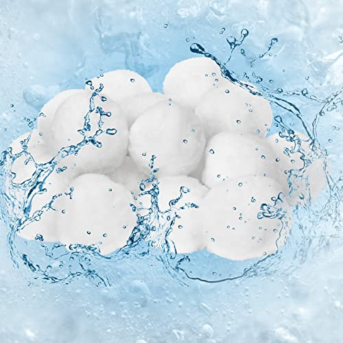 Ansobea Filter Balls 1400g Filterbälle Filtermaterial ersetzen 50 kg Filtersand für Pool Sandfilter Sandfilteranlagen