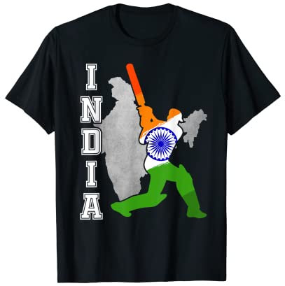 Indian Cricket Jersey India Cricket Team Lover Supporter T-Shirt