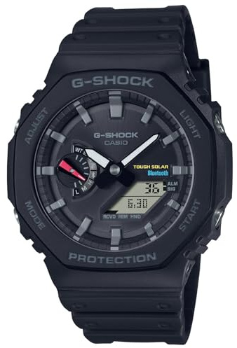 G-Shock Casio Analog-Digital Tough Solar Connected Black Watch | GAB2100-1A