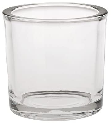 Matches21 Pot de fleurs en verre rond en verre transparent Ø 9 x 8 cm