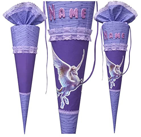 Schultüte Pegasus, passend zum Ranzen Step by Step Horse Club, für Mädchen, Wunschname, benutzerdefinierte, Pferd Zuckertüte