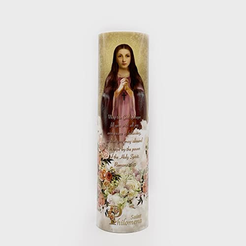The Saints Collection St. Philomena flammenlose LED-Gebets- und Andachtskerze, C-8062