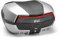 GIVI BAULETTO Monokey System portaoggetti BAULE V58N MAXIA 5 Per Scooter Moto 2 CASCHI 58 litri TOPCASE Posteriore NERO CON CATADIOTTRO ROSSO E QUATTRO COVER VERNICIATE IN COLOR ALLUMINIO