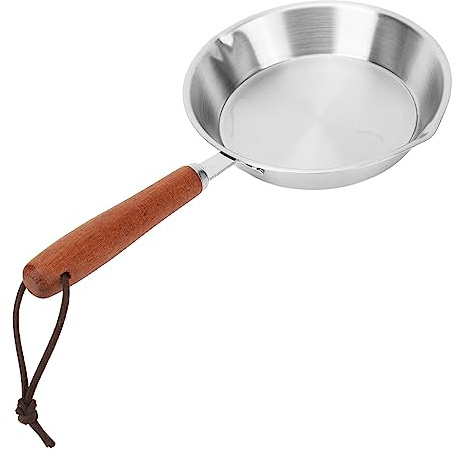Tomotato Mini Poêle à frire en acier inoxydable, Poêle à œufs antiadhésive à chauffage uniforme, 16cm pour cuisinière à induction, pour cuisine domestique ou restaurant