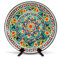 ZARENHOFF KaraKalam R2 Lagan Ljagan Teller Rishtan Rischtan Handarbeit Keramik Ляган Plate Handgemalt Keramikteller Oriental Kazan Schale (37 cm)