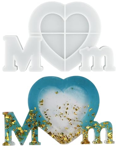 BFJ Harz-Bilderrahmen-Formen, Mutter-Form, Silikonharzform für DIY, Muttertagsgeschenk, Harzguss, Kunst, Handwerk, Tisch, Heimdekoration, Geschenk