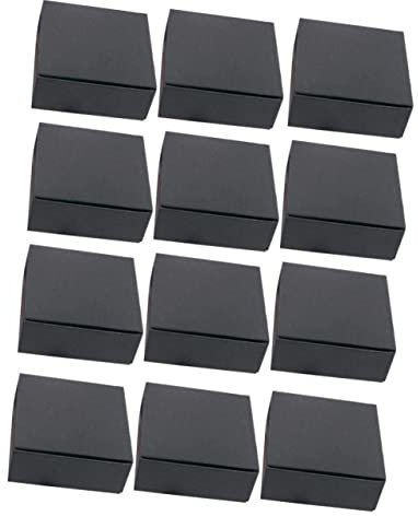 HONMEET Schwarze Faltschachteln 24 Stück Aus Papier Wiederverwendbare Praktische Verpackungsboxen Für Umzug Und Aufbewahrung Klappbar Leicht Transportierbar Für Kleinteile