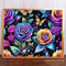 fghgbf Bunte Rosen 5D Diamond Painting Set Diamond Painting Bastelset Square Drill für Erwachsene Diamant Malerei für Wohnzimmer und Schlafzimmer Wanddeko 20x50cm