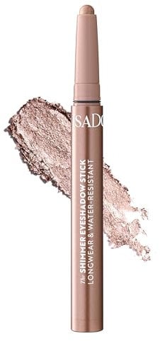 Isadora The Shimmer Eyeshadow Stick Longwear & Water-Resistant 43 Golden Glow - Ombretto in Stick, Effetto Shimmer, Lunga Tenuta, Waterproof, Vegan