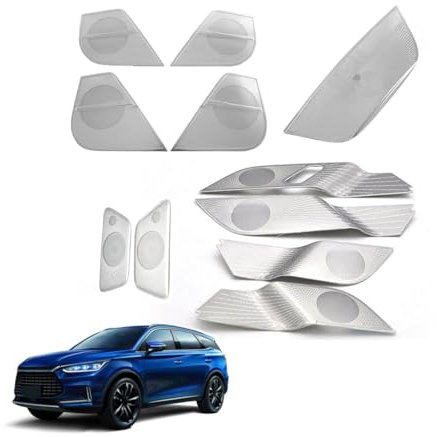 Lautsprecher Gitter Abdeckung für Tang EV 2021+ Masche Dekorativ Kreis Schutz Auto Audio Dekorative Zubehör,Horn-cover-11pcs