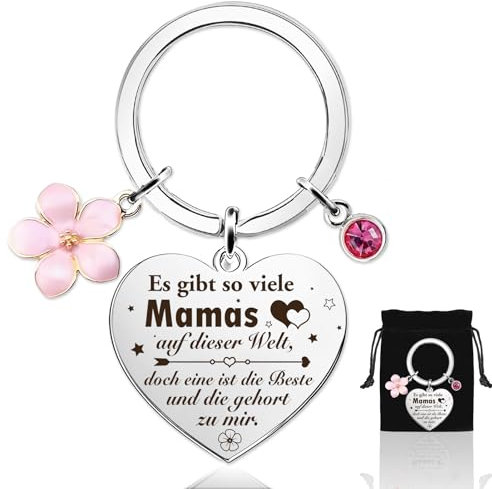 Qpout Geschenke für Mam,Personalisiertes Muttertagsgeschenke Geschenke für Frauen,Mama Schlüsselanhänger,Valentinstag, Weihnachtsgeschenke, Silvester Geschenke,Geburtstagsgeschenk