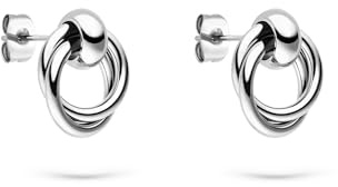 s.Oliver Damen Schmuck – Halsketten, Ohrstecker & Armbänder mit Knoten-Detail aus Edelstahl in verschiedenen Farben – Modern & Stilvoll – Perfekte Geschenkidee