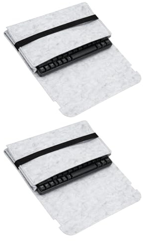 Nexarelle 2Pcs 68 Keys Keyboard Case Sleeve Travel Bag 13x6.3x1.6 | Dustproof Waterproof Carrying Case,for Mechanical Keyboards,Gray