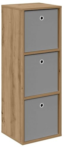 vidaXL Sideboard mit Schubladen Artisan-Eiche 35 x 32 x 99,5 cm, Wohnzimmer Sideboard, modernes Design, Robustes freistehendes Regal, ordentlich und elegant