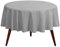Gee Di Moda Runde Tischdecke, 228 cm, anthrazit, runde Tischdecke für 76,2 bis 152,4 cm runde Tische – strapazierfähiger, waschbarer Stoff, für Buffet-Tisch, Urlaubsparty, Abendessen, Hochzeit und