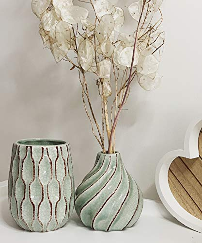 BOLTZE 1009506 Greenie Vase 2sor hellgrün 12-14 x 10 cm (1 Stück)