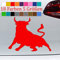 Stier Aufkleber EL Toro Bulle Tauro Sticker Spanien Autokleber 18 Farben 5 Größe