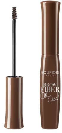 Bourjois - Mascara Sourcils Brow Fiber Oh Oui! - Sourcils Fournis et Disciplinés - Formule Gel - Brosse Ultra Précise - Longue Tenue - 02 Chatain 6,8ml