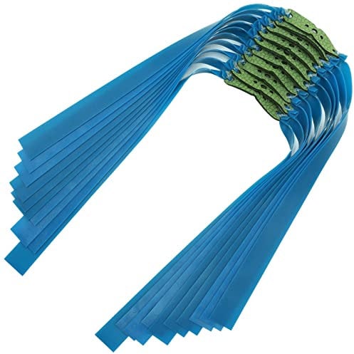 10 Pcs 0.8mm Slingshot Rubber Bands Replacement Hunting Catapult Flat Rubber Bands for Sling Shot Elastic Bungee