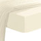 Pizuna 400 Fadenzahl Baumwolle spannbettlaken 110x200-120x200 cm Neu Elfenbein, 100% Langstapelige Baumwolle Spannbetttuch, Weiche Mako Satin-Webart passt bis zu 40cm Matratzenhöhe