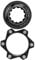 Bike Brake Center Lock Aluminiumlegierung 6 Schrauben Fahrradscheibe Rotor Adapter Set für Mountainbike(Schwarz)