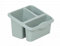 Wham Large High Grade Plastic Sink Tidy Drainer Cutlery Holder Caddy (Silver Sage)