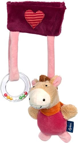 SIGIKID 39460 Anhänger Pony Blue Mädchen Babyspielzeug empfohlen ab Geburt pink/beige
