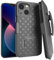 for Apple iPhone 13 Mini Case with Belt Clip Holster, Kickstand Slim Cover Phone Case for iPhone 13 Mini - Black