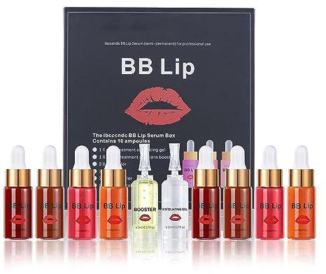 BB Lips Kit, Color Pigment Semi Permanent Makeup Lip Gloss Set