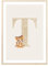 MeinBaby123® Buchstaben Poster DIN A4 Kinderzimmer Mädchen und Junge | Babyzimmer Deko | Bilder Kinderzimmer | Geschenkideen zur Geburt | Anfangsbuchstabe T (süßer Tiger)